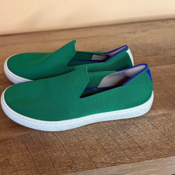 Rothy's Other - Rothy's The Kids Sneaker Kelly Green Slip On Flats Shoes Size 3